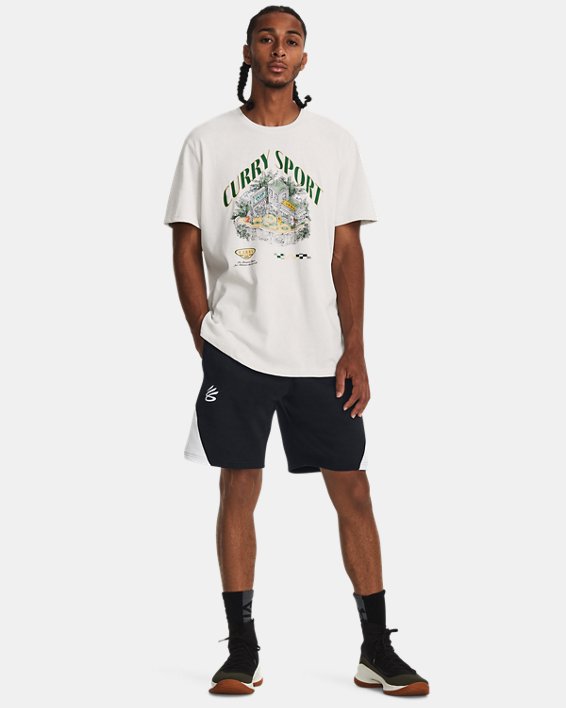 Men's Curry Land Heavyweight Short Sleeve in White image number 2